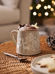 Natural Christmas Reindeer Mug - Image 2 of 3