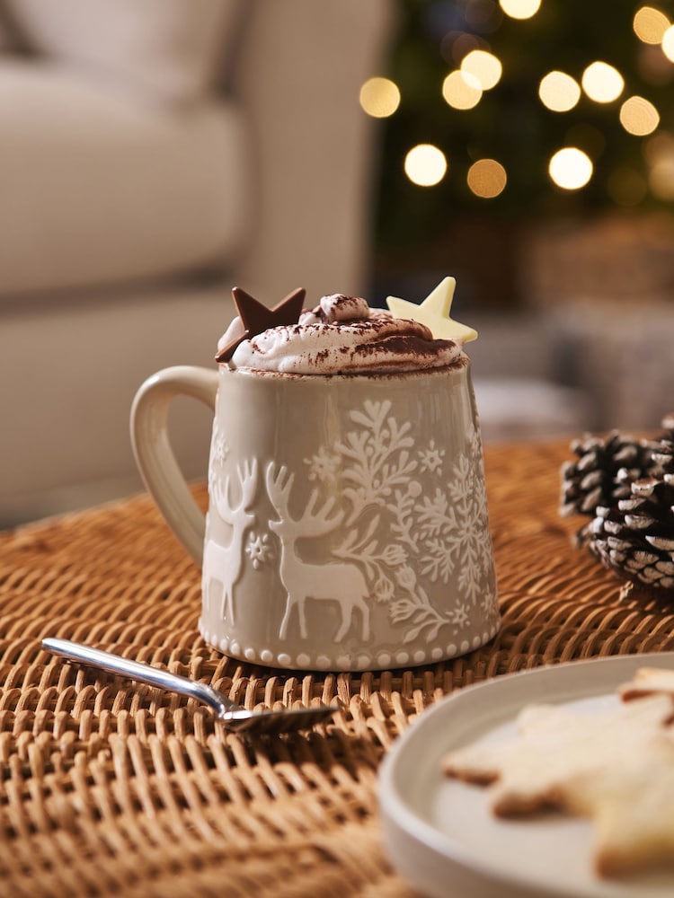 Natural Christmas Reindeer Mug - Image 2 of 3