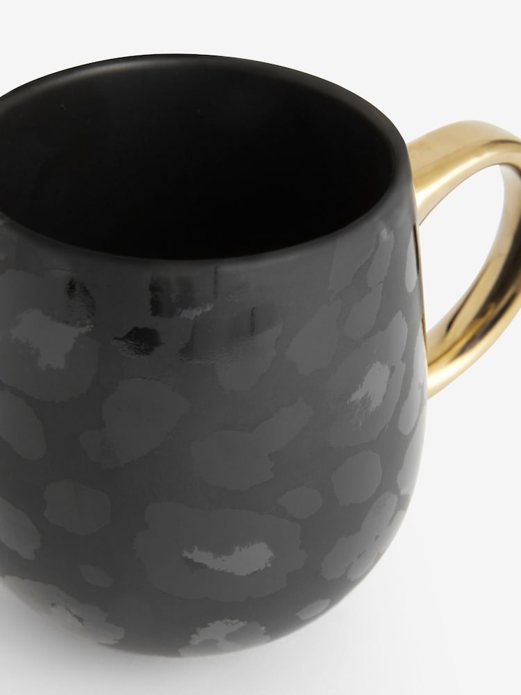 Black Leopard Print Mug - Image 2 of 2