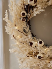 Dibor Cream Pampas Light Up Wreath - Image 3 of 4
