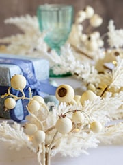 Dibor Cream Pampas Light Up Garland - Image 3 of 4