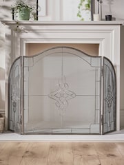 Dibor Silver Antique Pewter Three Fold Firescreen - Image 1 of 4