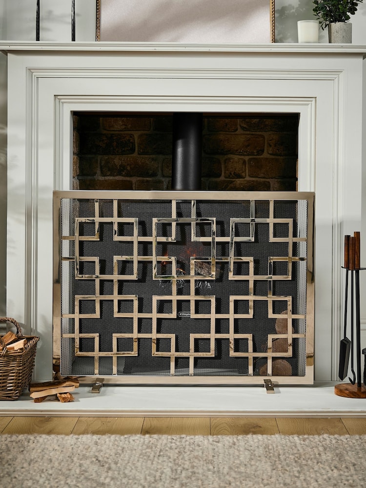 Dibor Silver Kensington Firescreen - Image 1 of 4