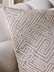 Sosandar Grey Novara Woven Geo Cushion - Image 2 of 6