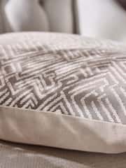 Sosandar Grey Novara Woven Geo Cushion - Image 3 of 6