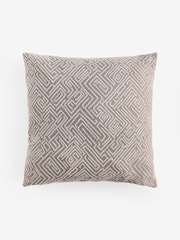 Sosandar Grey Novara Woven Geo Cushion - Image 4 of 6