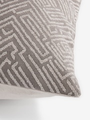 Sosandar Grey Novara Woven Geo Cushion - Image 6 of 6