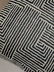Sosandar Black Novara Woven Geo Cushion - Image 2 of 6