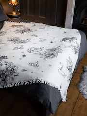 Rockett St George Mono Fine Lines Brushed Throw - Image 1 of 5