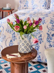 Cath Kidston Blue Bow Jug Vase - Image 1 of 11