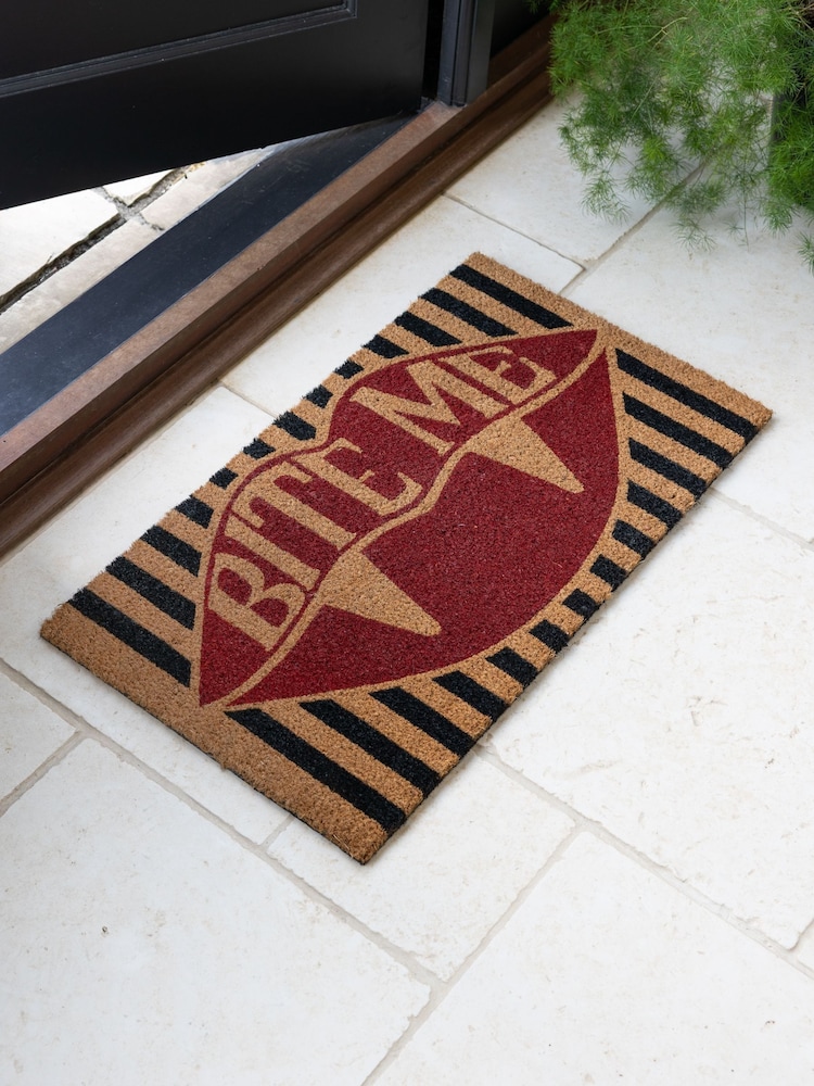 Rockett St George Bite Me Halloween Doormat - Image 1 of 5