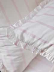 Shabby Chic by Rachel Ashwell® Set of 2 Pink Cabana Stripe Petite Ruffle 180 Thread Count Pillowcases - Image 3 of 4