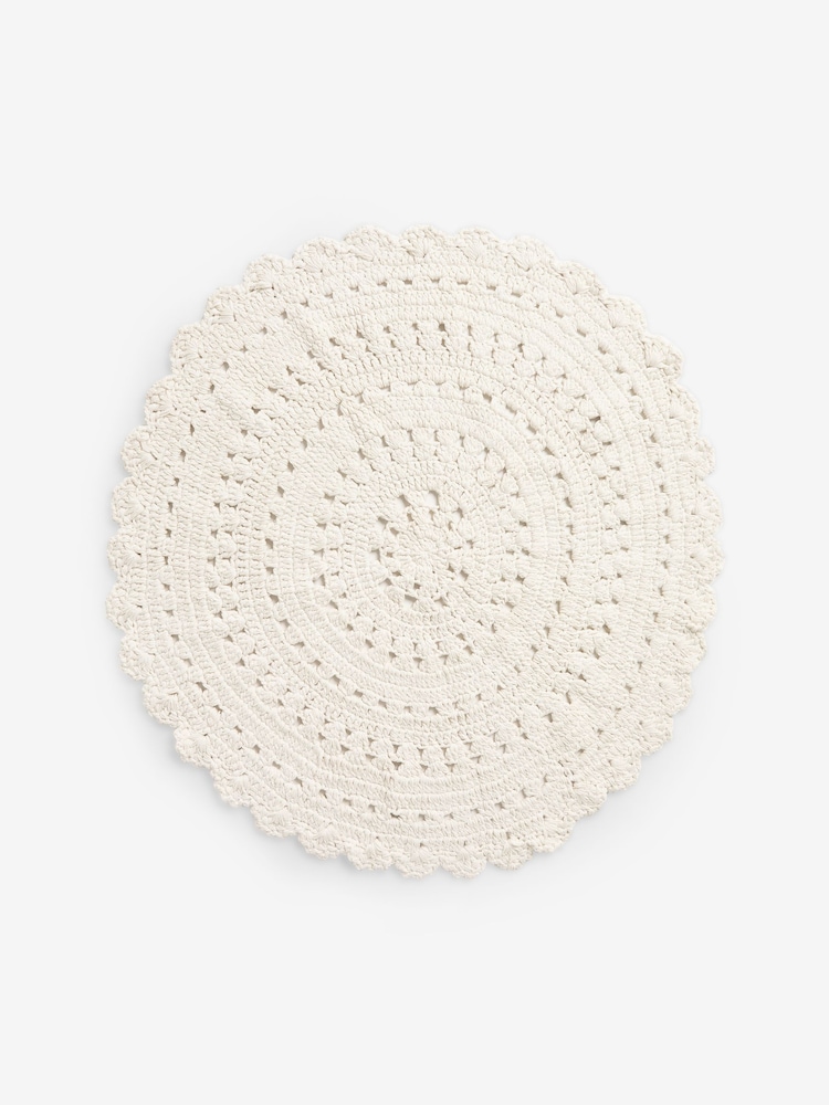 Shabby Chic by Rachel Ashwell® Natural Round Crochet Rug - Image 1 of 1