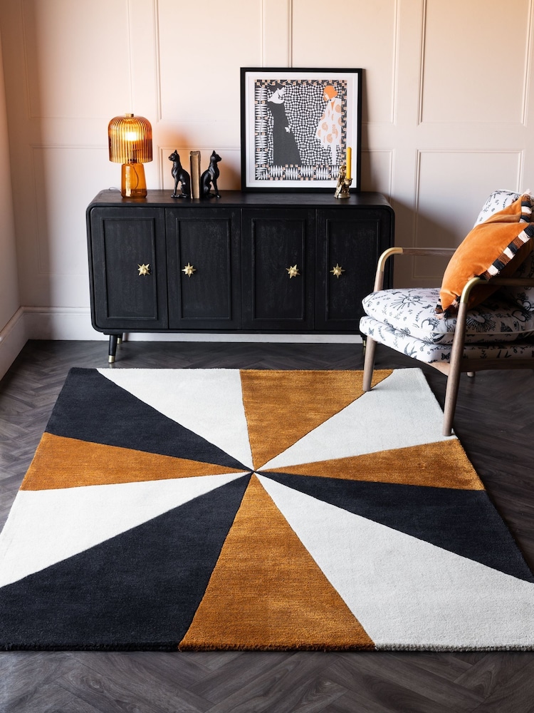 Rockett St George Multi Starburst Wool Tufted Rug - Image 1 of 3