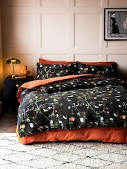 Rockett St George Chinoiserie Bird 200 Thread Count Duvet Cover and Pillowcase Set - Image 1 of 4