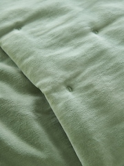 French Connection Sage Washed Velvet Bedspread - Image 3 of 3
