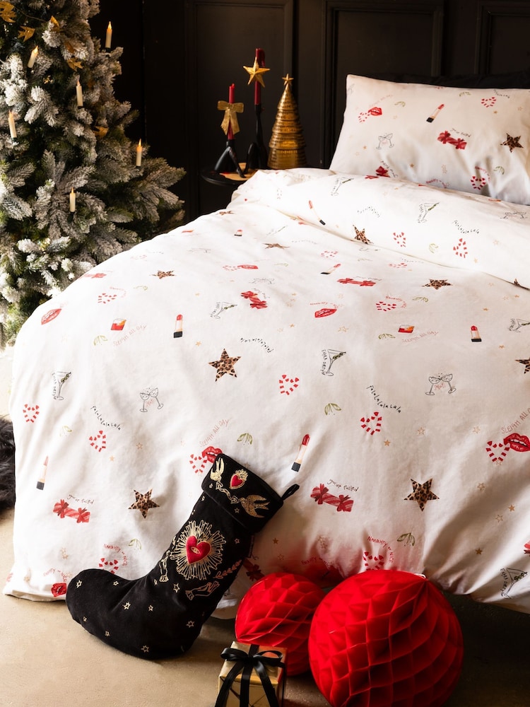 Rockett St George Fiercely Festive Duvet Cover and Pillowcase Set - Image 2 of 3