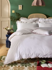 Juego de funda de edredón y funda de almohada con lunares festoneado de 200 hilos Jester de Nina Campbell - Imagen 2 de 5