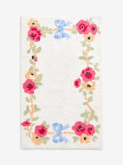 Cath Kidston Floral Rose and Bows 100% Cotton Bath Mat - Image 3 of 3