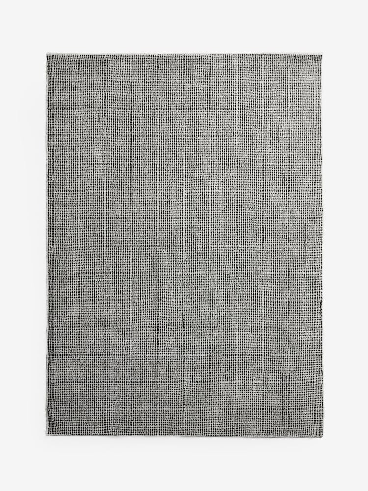 Rockett St George Black Micro Dotty Viscose Tufted Rug - Image 4 of 4 Rockett St George Black Micro Dotty Viscose Tufted Rug - Image 4 of 4