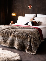 Rockett St George Leopard Faux Fur Throw - Image 1 of 5