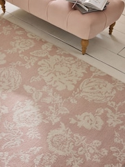 Shabby Chic by Rachel Ashwell® Pink Stipple Floral Wool Tufted Rug - Image 2 of 5