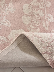 Shabby Chic by Rachel Ashwell® Pink Stipple Floral Wool Tufted Rug - Image 4 of 5