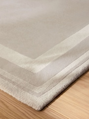 Sosandar Grey Serafina Tufted Border Rug - Image 3 of 5