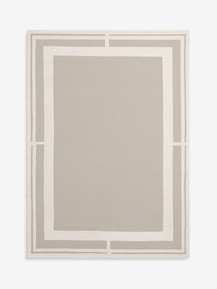 Sosandar Grey Serafina Tufted Border Rug - Image 5 of 5