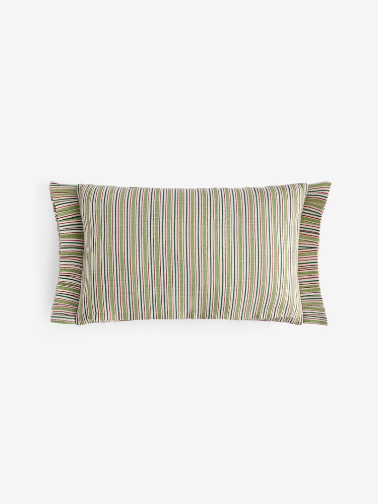 Nina Campbell Red Lotus Trellis Embroidered Feather Filled Cushion - Image 5 of 5 Nina Campbell Red Lotus Trellis Embroidered Feather Filled Cushion - Image 5 of 5