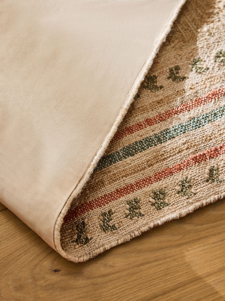 Nina Campbell Multi Diamond Woven Jute Rug - Image 4 of 4 Nina Campbell Multi Diamond Woven Jute Rug - Image 4 of 4