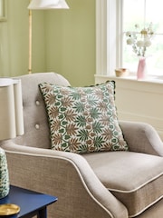 Nina Campbell Holland Park Embroidered Cushion - Image 1 of 5