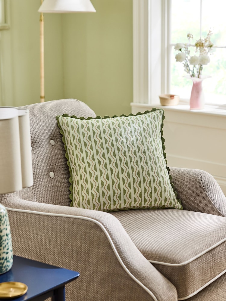 Nina Campbell Holland Park Embroidered Cushion - Image 2 of 5