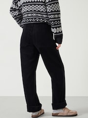 Hush Black Lisa Corduroy 100% Cotton Joggers - Image 3 of 5