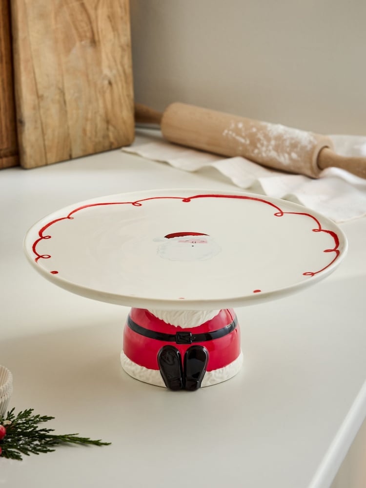 Red Santa Cake Stand - Image 2 of 4 Red Santa Cake Stand - Image 2 of 4