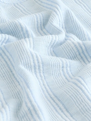 Blau Weiss Gestreift - Ärmelloses, gestreiftes, weiches Top mit Rundhalsausschnitt - Bild 5 von 6