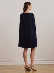 Lauren Ralph Lauren Petra Cape Georgette Cocktail Mini Dress - Image 2 of 7