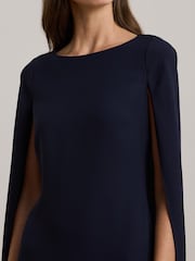 Lauren Ralph Lauren Petra Cape Georgette Cocktail Mini Dress - Image 3 of 7