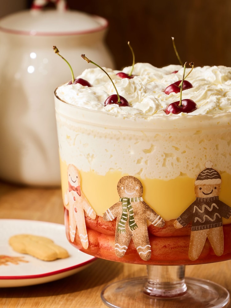 Natural Gingerbread Trifle Bowl - Image 2 of 3 Natural Gingerbread Trifle Bowl - Image 2 of 3