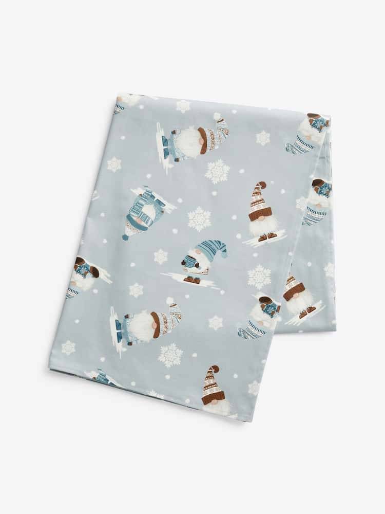 Blue Christmas Gonk Wipe Clean Table Cloth - Image 3 of 3 Blue Christmas Gonk Wipe Clean Table Cloth - Image 3 of 3