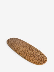 Natural Wood Leopard Print XL Serve Board - Image 4 of 4