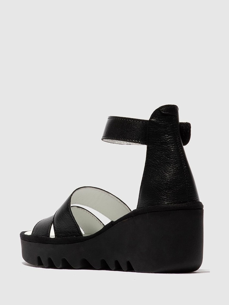 Fly London Bono Ankle Strap Wedge Sandals - Image 2 of 4