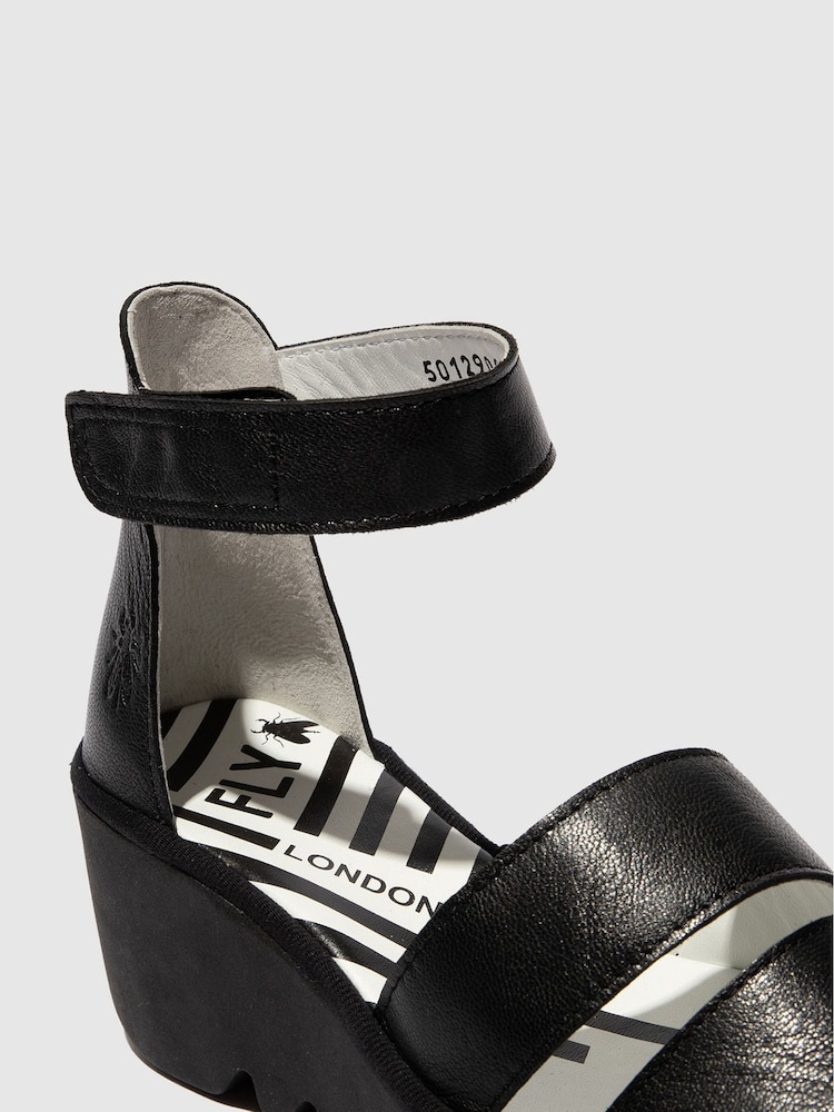Fly London Bono Ankle Strap Wedge Sandals - Image 3 of 4