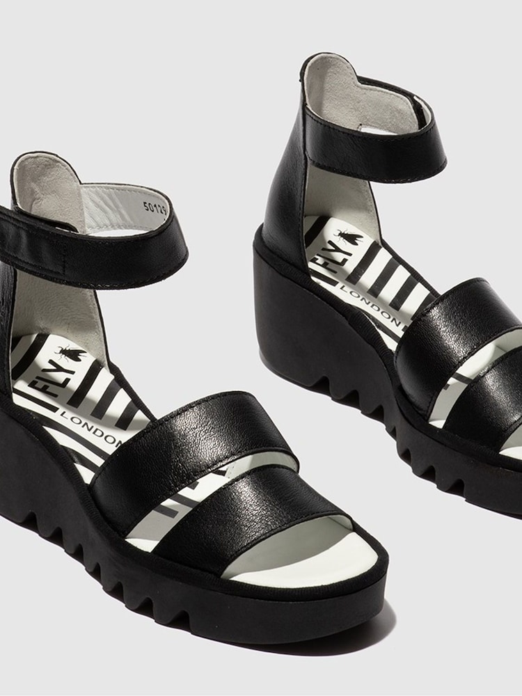 Fly London Bono Ankle Strap Wedge Sandals - Image 4 of 4