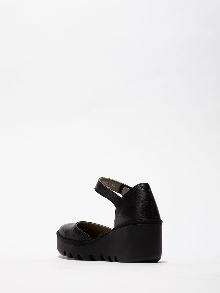 Fly London Biso Ankle Strap Wedge Shoes - Image 2 of 4