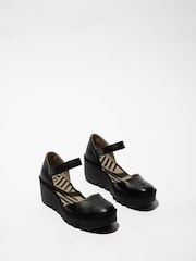 Fly London Biso Ankle Strap Wedge Shoes - Image 3 of 4