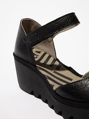 Fly London Biso Ankle Strap Wedge Shoes - Image 4 of 4