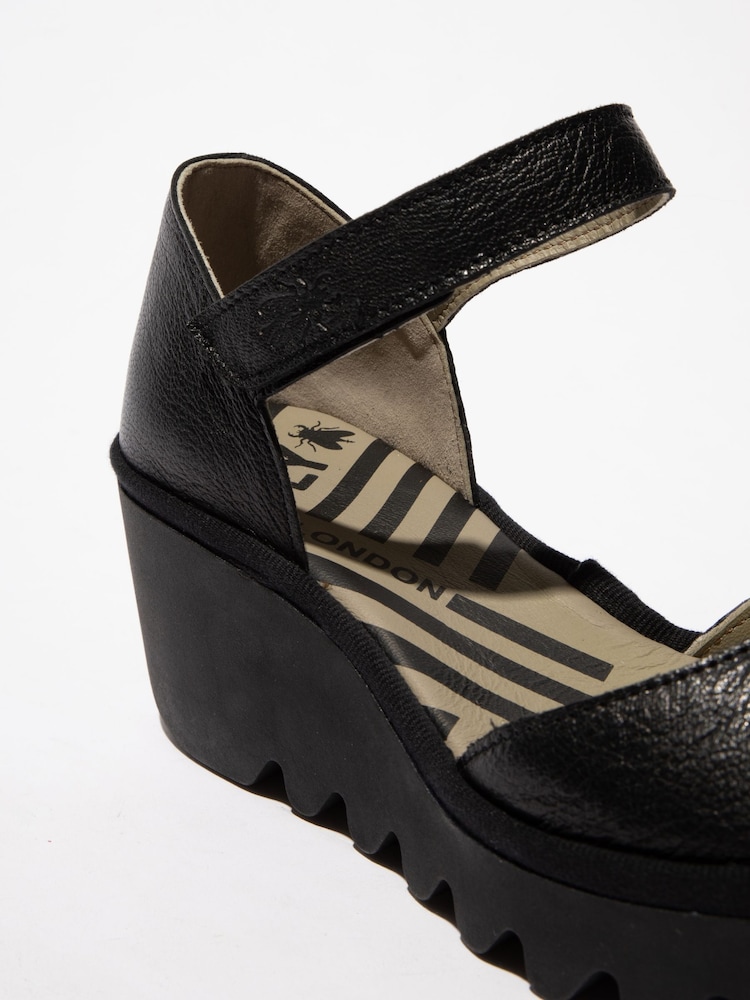 Fly London Biso Ankle Strap Wedge Shoes - Image 4 of 4