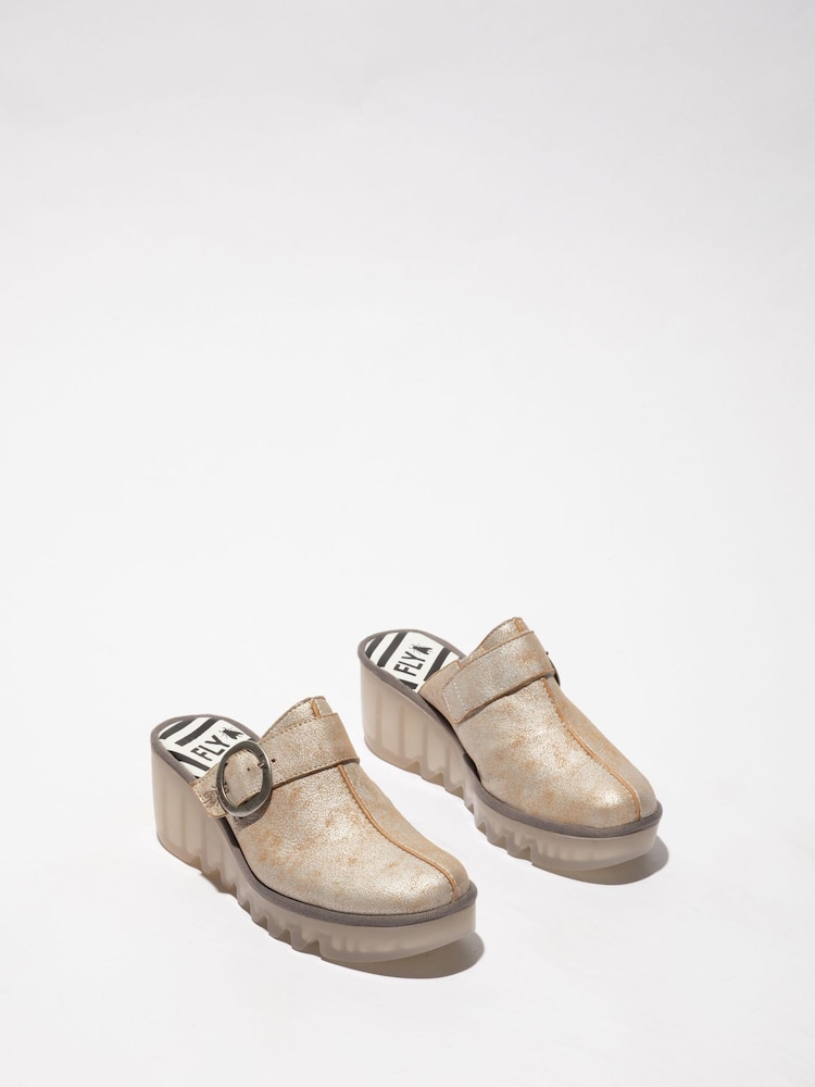 Fly London Blok Chunky Clogs - Image 3 of 4