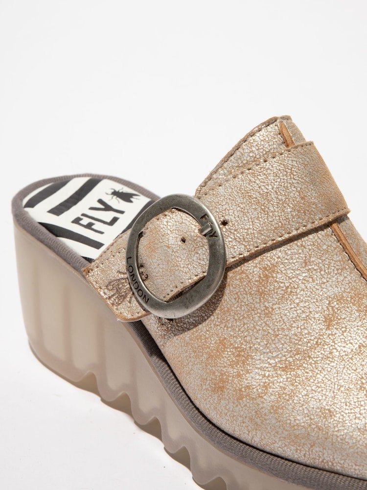 Dorado - Zuecos Chunky Blok de Fly London - Imagen 4 de 4 Dorado - Zuecos Chunky Blok de Fly London - Imagen 4 de 4